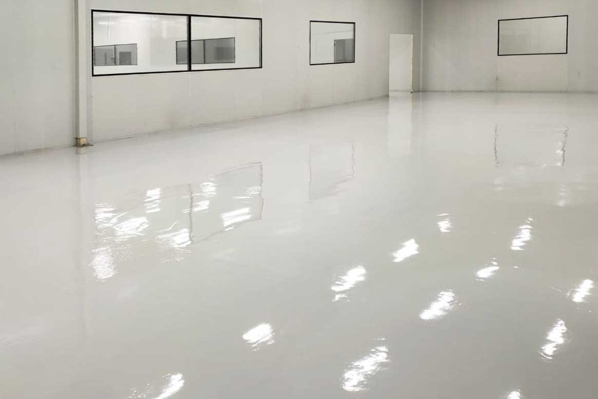 Seamless resin flooring installation in Redbridge