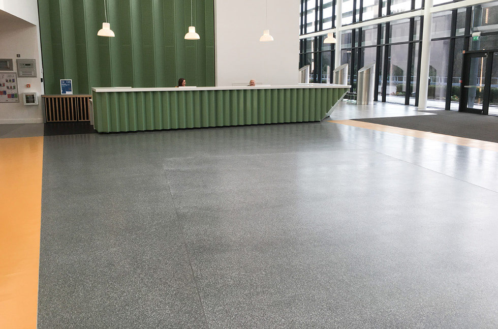 School flooring installation in Redbridge - classroom floor being installed